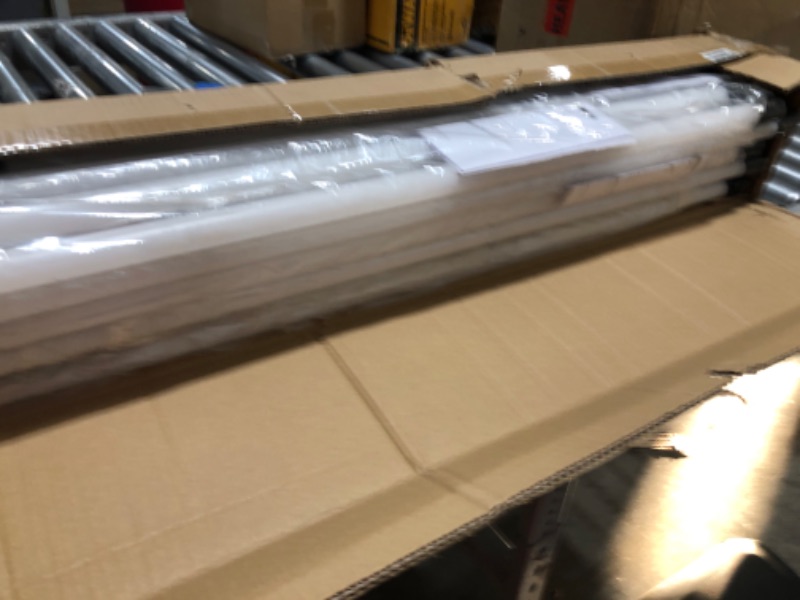 Photo 2 of BBOUNDER 10 Pack Linkable LED Utility Shop Light, 4400 LM, 6500K Cool Daylight, 4 FT, 48 Inch Integrated Fixture for Garage, 40W Equivalent 250W, Surface + Suspension Mount, Black New 6500k Black