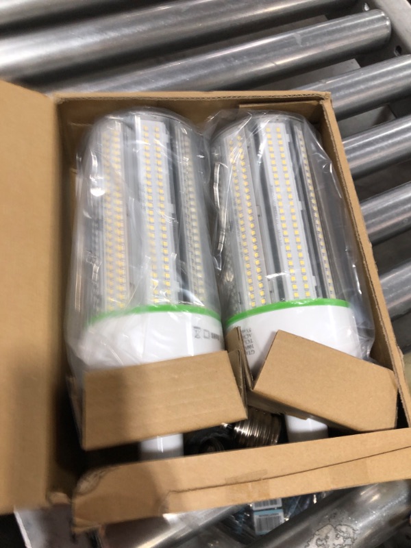 Photo 2 of 2-Pack 100W LED Corn Bulbs,5000K,AC110-277V,14000lm,E26/E39 Base,LED Replacement Metal Halide HID CFL for Commercial Industrial Lighting Warehouse High Bay Light Fixture Garage Workshop 100.0 Watts