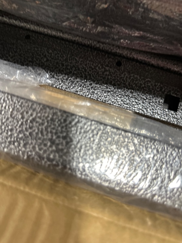 Photo 1 of Mr IRONSTONE Outdoor Bar Table 39'' Patio Table Pub Height Dining Table with Waterproof Top and Hammer Finish Stand for Hot Tub, Garden, Backyard