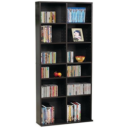 Photo 1 of Atlantic Oskar Adjustable Media Cabinet 464 Espresso, Brown
