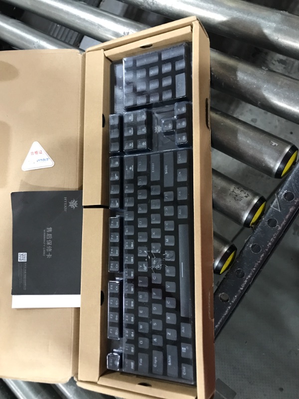 Photo 2 of Hexgears GK705 Wired Mechanical Keyboard, 104 Keys with Kaihl Box Switch Full Size Gaming Keyboard, Durable ABS Keycaps, Hot Swappable, Blue LED Backlight, Windows Mac OS and Android Compatible