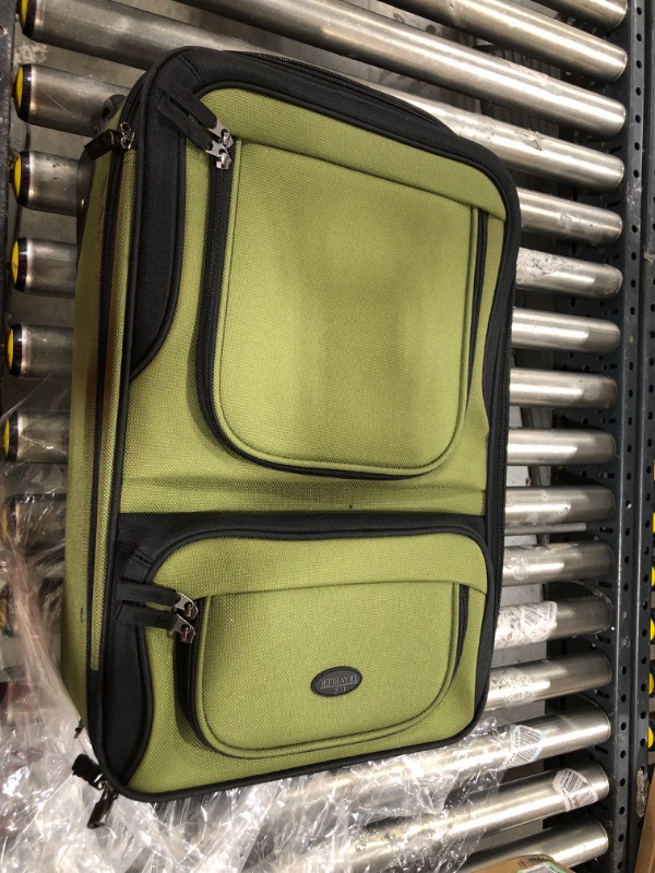 Photo 2 of U.S. Traveler Rio Rugged Fabric Expandable Carry-on Luggage Set, 2 Wheel Green