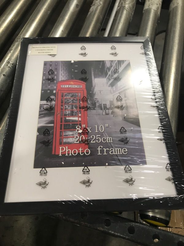Photo 2 of 11x14 Picture Frame 1 pack, Black Frame for Photos 8x10 with Mat or 11x14 Without Mat, Table Top and Wall Mounting Decor