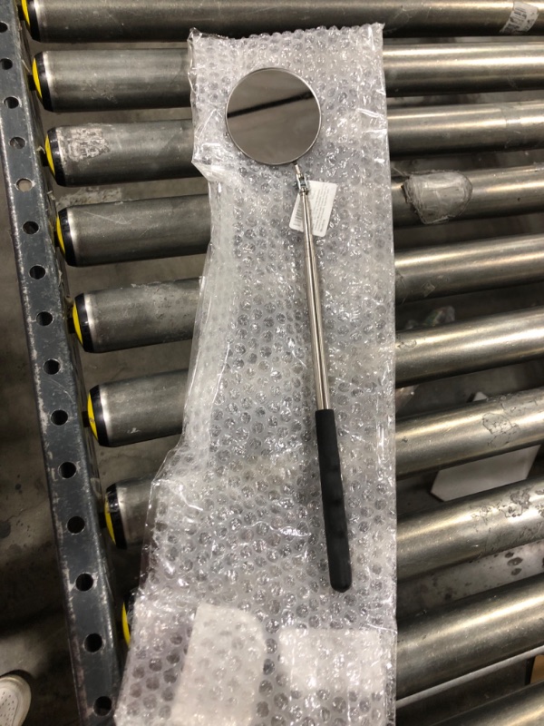 Photo 1 of Ullman HTS-2L Extra Long Inspection Mirror - 52-1/2 in. Extendable Swivel Free Telescopic Mirror with Cushion Pistol Grip, Stainless Steel Handle. Inspection Tools 52-1/2 Inches