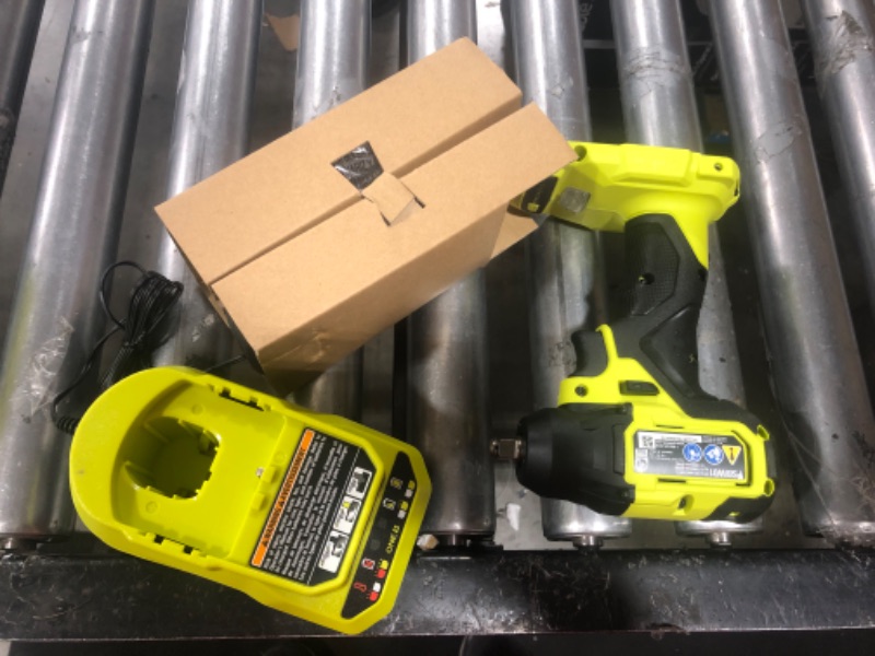 Photo 2 of RYOBI ONE+ HP 18V Brushless Cordless Compact 3/8 in. Impact Wrench Kit with 1.5 Ah Battery and 18V Charger