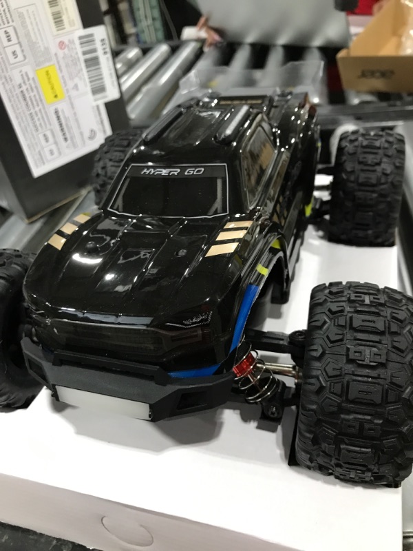Photo 3 of HYPER GO H16BM 1:16 4X4 RTR Brushless Fast RC Cars for Adults, Max 42mph Hobby Electric Off-Road Jumping RC Trucks, RC Monster Trucks Oil Filled Shocks Remote Control Car with 2 Batteries for Boys