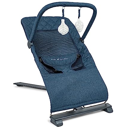 Photo 1 of Baby Delight Alpine Deluxe Portable Bouncer, Infant, 0 – 6 Months, Quilted Indigo