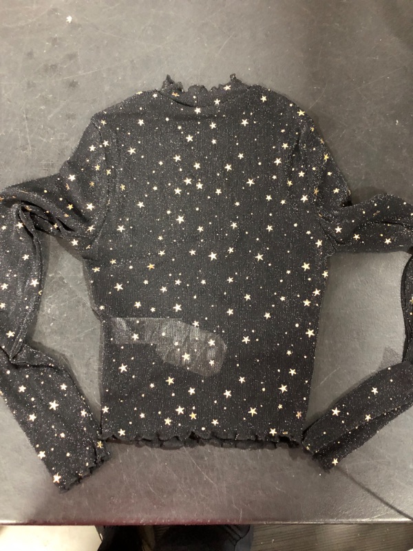 Photo 1 of [Size 6] Long Sleeve- Black and Gold Stars