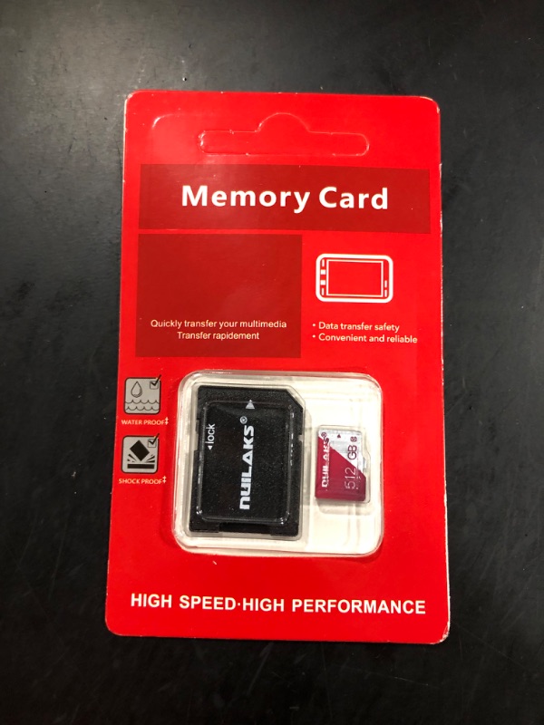 Photo 2 of 512GB Micro SD Card (Class 10 High Speed) Memory Card TF Card for Cameras,Phone,Computer,Game Console,Dash Cam,Camcorder,Drone