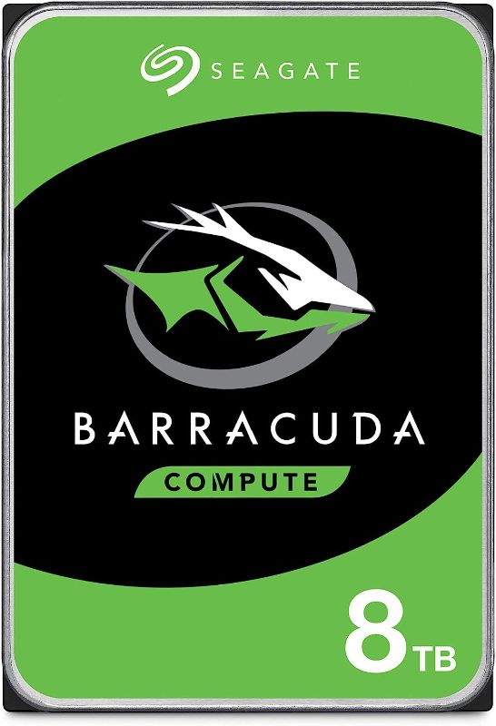 Photo 1 of Seagate ST8000DM008 BarraCuda 8TB Internal Hard Drive HDD – 3.5 Inch Sata 6 Gb/s 5400 RPM 256MB Cache for Computer Desktop PC – Frustration Free Packaging (ST8000DM004)
