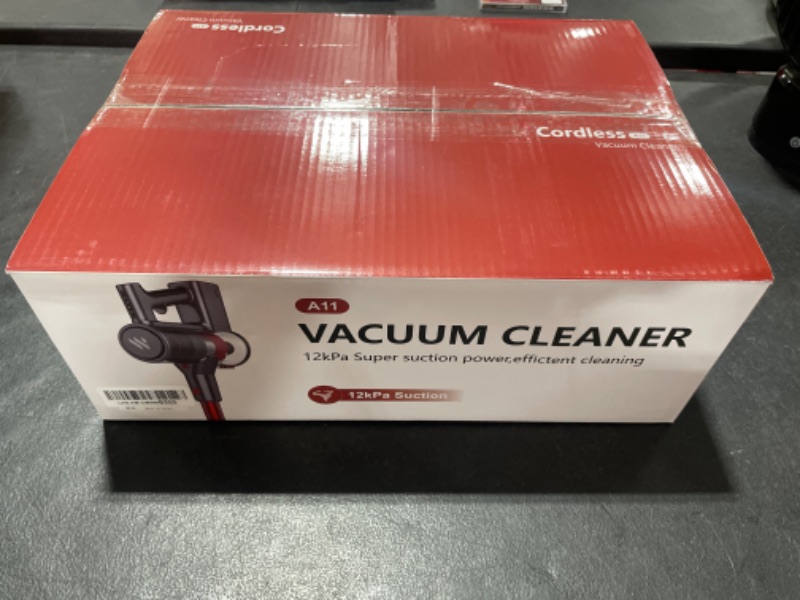 Photo 4 of ZokerLife Vacuum Cleaners for Home, Cordless Vacuum Cleaner with 2200mAh Powerful Lithium Batteries, Up to 35 Mins Runtime Cordless Vacuum, 4 in 1 Lightweight Quiet Vacuum Cleaner Deep Red