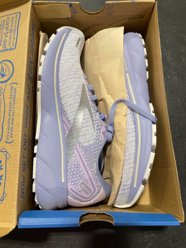 Photo 1 of Brooks Women's Ghost 14 Neutral Running Shoe 8.5 Lilac/Purple/Lime
