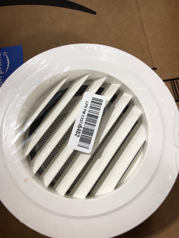Photo 2 of Hon&Guan 6'' Soffit Vent Exhaust Vent, 6 Inch Round Air Vent Dryer Vent Soffit with Built-in a Fly Screen for Bathroom Office Home(150mm?