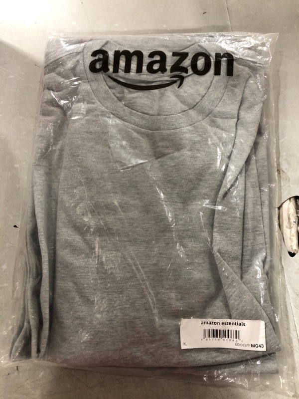 Photo 2 of Amazon Essentials Men's Short-Sleeve Crewneck T-Shirt, Pack of 2 2 Grey Heather
SIZE  X-Large