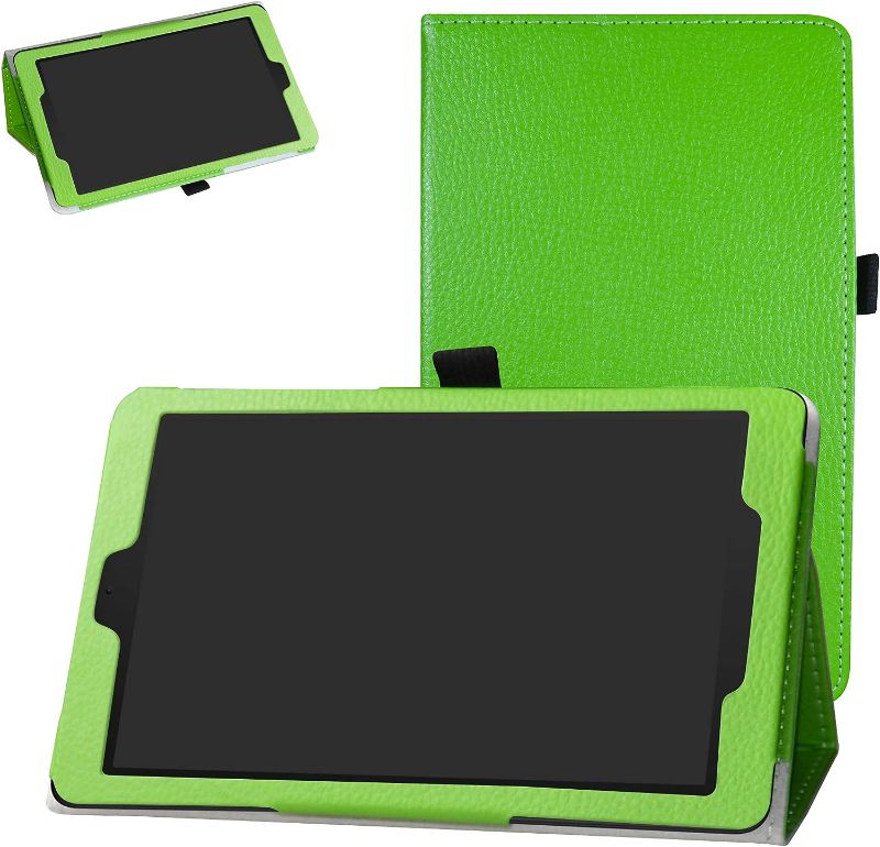 Photo 1 of Bige Case for Alcatel Joy Tab Case,Alcatel 3T 8 Tablet Case,PU Leather Folio 2-folding Stand Cover for T-Mobile Alcatel Joy Tab 8-inch Tablet/Alcatel 3T green