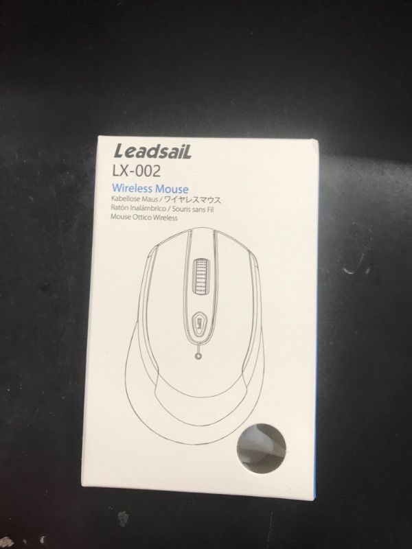 Photo 1 of LeadsaiL Wireless Mouse for Laptop, 2.4G Portable Slim Cordless Computer Mouse Less Noise for Laptop Optical Mouse with 6 Buttons,USB Mouse for Windows 10/8/7/Mac/MacBook Pro/Air/HP/Dell/Lenovo/Acer Grey