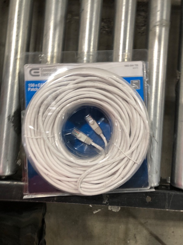 Photo 2 of 150 ft. CAT6 Ethernet Cable in White