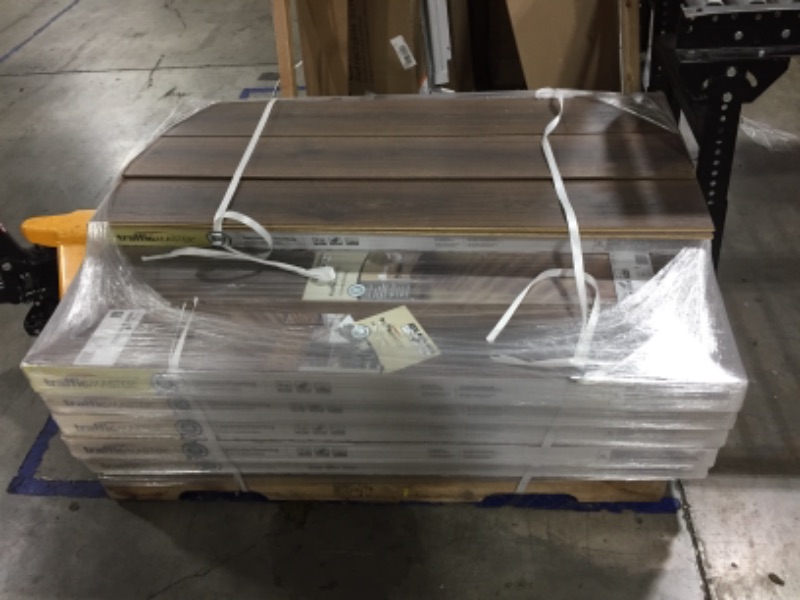 Photo 2 of ** WHOLE PALLET ** Napa River Oak 7 mm T x 7.5 in. W Laminate Wood Flooring (26.8 sq.ft/Case) (About 25 Cases)