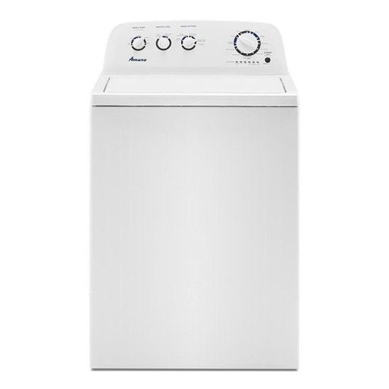 Photo 1 of Amana - 3.8 Cu. Ft. High Efficiency Top Load Washer with with High-Efficiency Agitator - White