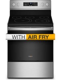 Photo 1 of Whirlpool 30-in Smooth Surface 5 Elements 5.3-cu ft Self-Cleaning Air Fry Convection Oven Freestanding Electric Range