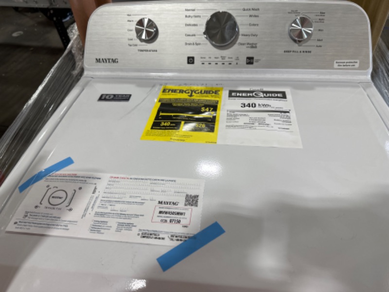 Photo 3 of  Maytag 4.5 cu. ft. Top Load Washer in White
