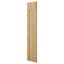 Photo 1 of 24 in. W x 84 in. H Refrigerator End Panel in Natural Hickory