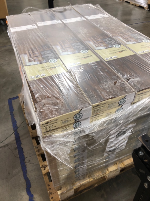 Photo 4 of 44 packs of Hand scraped Saratoga Hickory 7 mm Thick x 7-2/3 in. Wide x 50-5/8 in. Length Laminate Flooring (24.17 sq. ft. / per case)