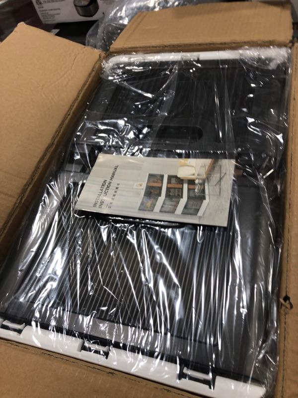 Photo 1 of Stackable Storage Bins With Lids and Double Doors, Collapsible Plastic Closet Organizers and Storage, Large Size Folding Storage Box Containers With Wheels for Home Kitchen (3 Pack, 8.5Gal) 8.5 Gallons 3 Packs