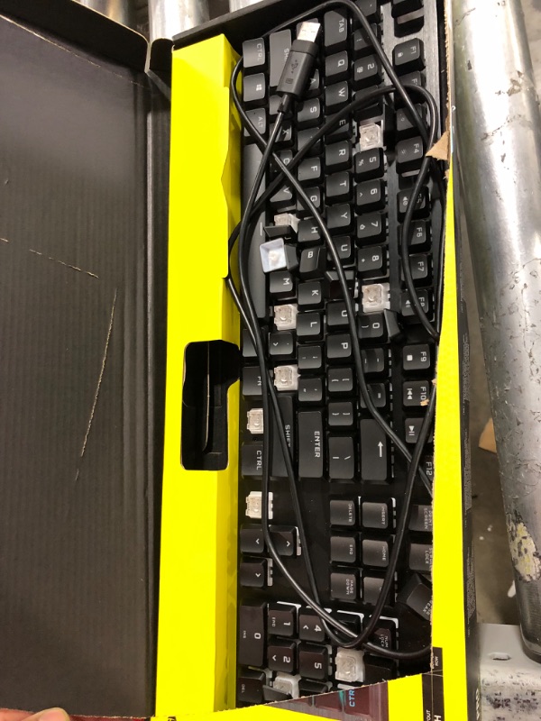 Photo 2 of Corsair Wired K60 RGB Pro Mechanical Gaming Keyboard - CHERRY Mechanical Keyswitches - Durable AluminumFrame - Customizable Per-Key RGB Backlighting, Black K60 RGB Pro CHERRY VIOLA