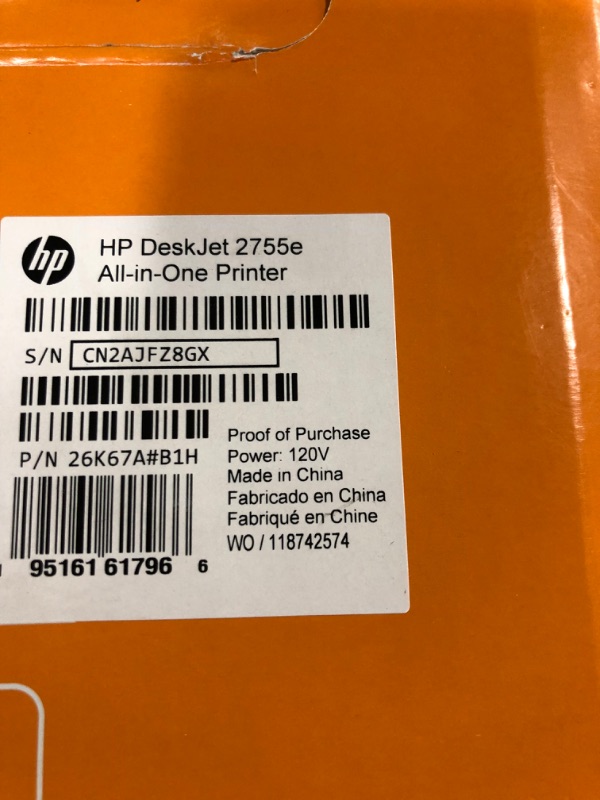 Photo 4 of HP DeskJet 2755e Wireless Color All-in-One Printer 