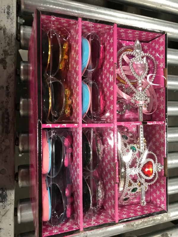 Photo 1 of ToyVelt Princess Dress Up Set For Little Girls - Includes 4 Pairs Princess Shoes, Bracelets, Rings, Earrings, Crown, And Wand 2PACK/2 BOXES