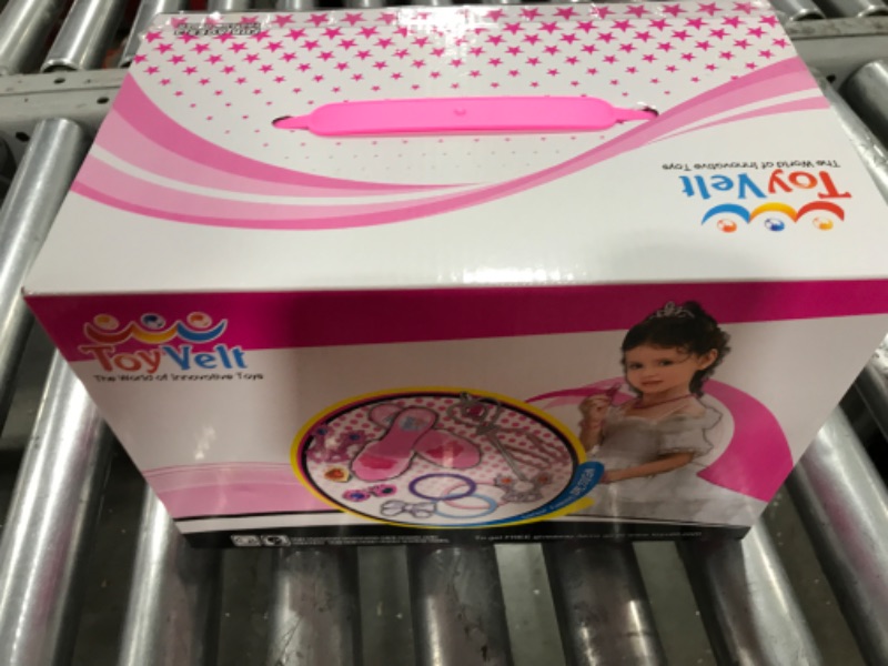 Photo 1 of ToyVelt Princess Dress Up Set For Little Girls - Includes 4 Pairs Princess Shoes, Bracelets, Rings, Earrings, Crown, And Wand 2PACK/2 BOXES