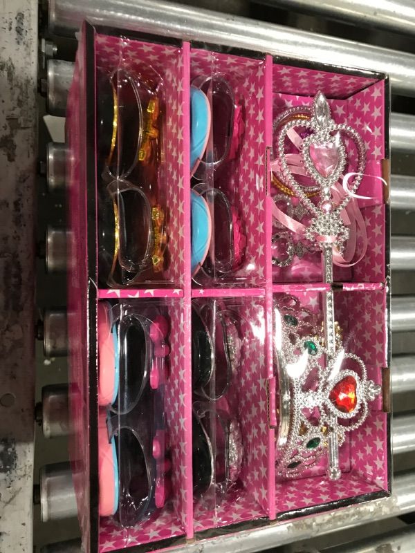 Photo 1 of ToyVelt Princess Dress Up Set For Little Girls - Includes 4 Pairs Princess Shoes, Bracelets, Rings, Earrings, Crown, And Wand 2PACK/2 BOXES
