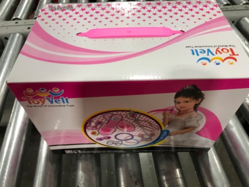 Photo 1 of ToyVelt Princess Dress Up Set For Little Girls - Includes 4 Pairs Princess Shoes, Bracelets, Rings, Earrings, Crown, And Wand 2PACK/2 BOXES
