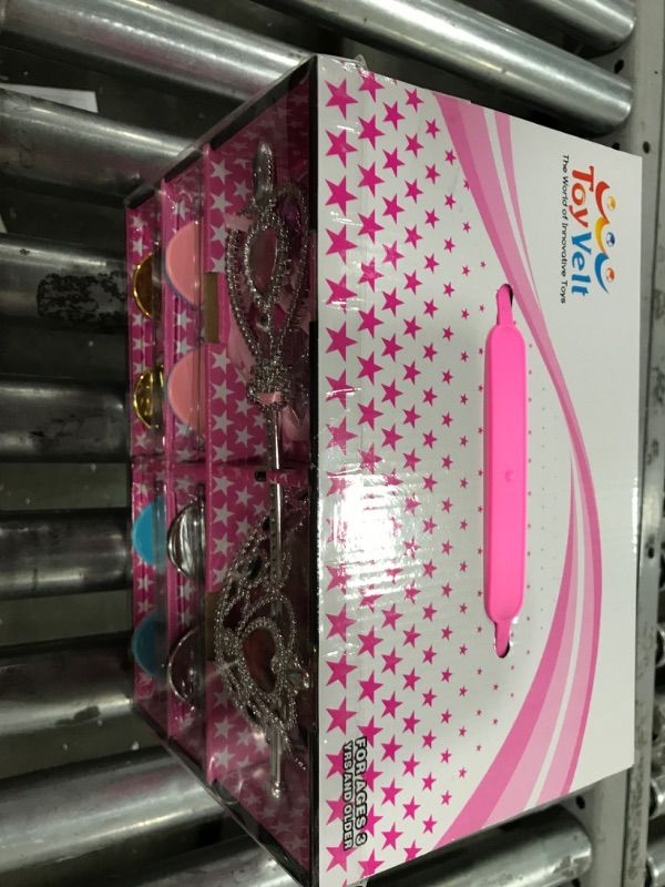Photo 1 of ToyVelt Princess Dress Up Set For Little Girls - Includes 4 Pairs Princess Shoes, Bracelets, Rings, Earrings, Crown, And Wand 2PACK/2 BOXES
