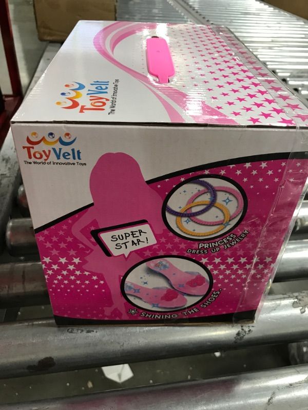 Photo 1 of ToyVelt Princess Dress Up Set For Little Girls - Includes 4 Pairs Princess Shoes, Bracelets, Rings, Earrings, Crown, And Wand 2PACK/2 BOXES