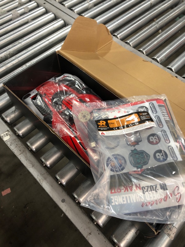 Photo 1 of AMORIL 1:10 Fast Brushless RC Cars,Top Speed 120KM/H Large Remote Control Cars with 6 Lights for Adults,4x4 On-Road Hobby Racing Vechile with Aluminum Shaft, Li-po Battery, Rubber Tire,Oil Shocks,Red 1:10 Red