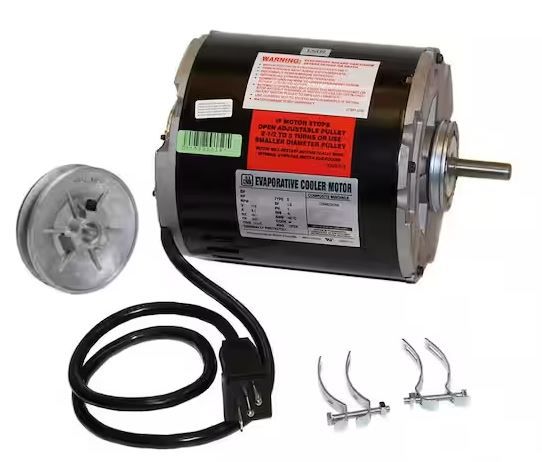 Photo 1 of 2-Speed 1/2 HP Evaporative Cooler Motor Kit
