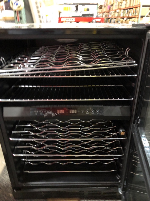 Photo 2 of 44 Bottle Dual Zone Wine Cooler in Stainless Steel
