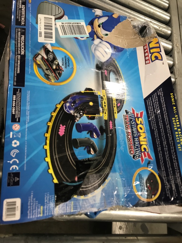 Photo 1 of NKOK Sonic & Shadow RC Slot Car Set Race Set Vehicle, Counts How Many Laps the Car has Made, Great Item for Kids, Working lights, Ages 5 and up