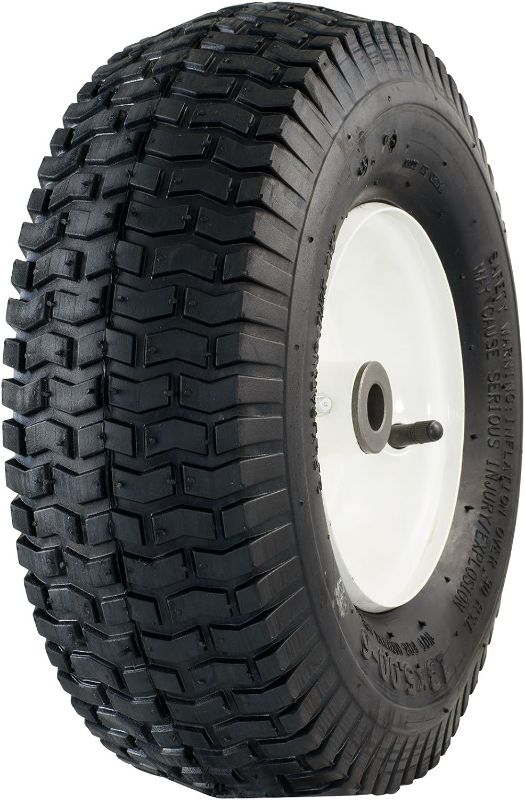 Photo 1 of X003A3CDVT2 PACK 13*5.00 6" FRONT FLAT TURF TREAD WAGON WHEELS
