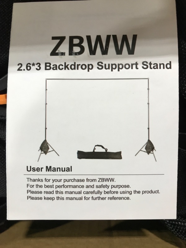 Photo 2 of 2.6 X 3 BACKDROP SUPPORT STAND 