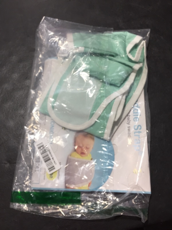 Photo 2 of Anna & Eve - Baby Swaddle Strap, Adjustable Arms Only Wrap for Safe Sleeping - Large Size Fits Chest 16 to 20.5, Aqua Aqua Large (Pack of 1)