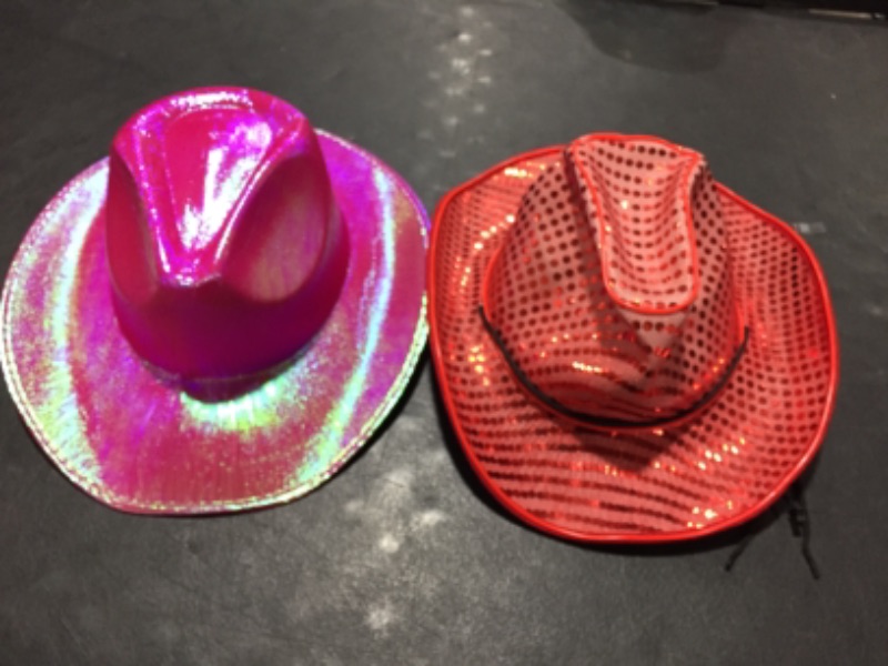 Photo 1 of 2 PACK COWBOY/COWGIRL HAT