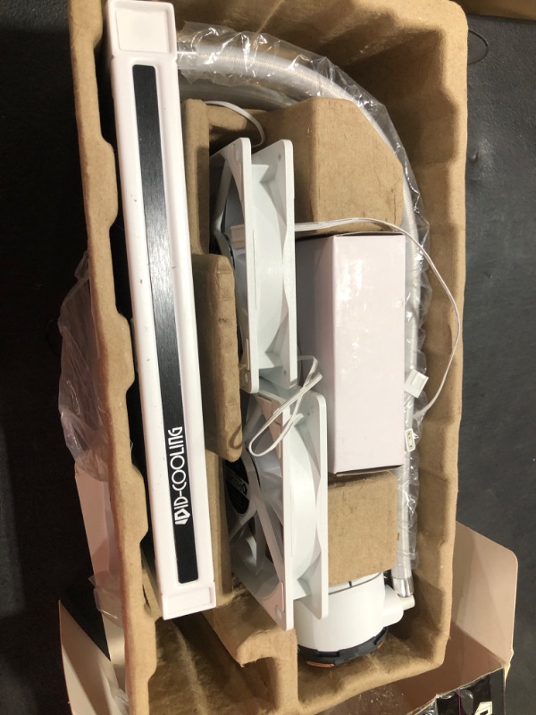 Photo 1 of ID-COOLING ZOOMFLOW 240X Snow CPU Water Cooler 5V Addressable RGB AIO Cooler 240mm CPU Liquid Cooler 2X120mm RGB Fan, Intel 115X/1200/2066, AMD AM4/AM5 240mm Radiator ZOOMFLOW 240X SNOW