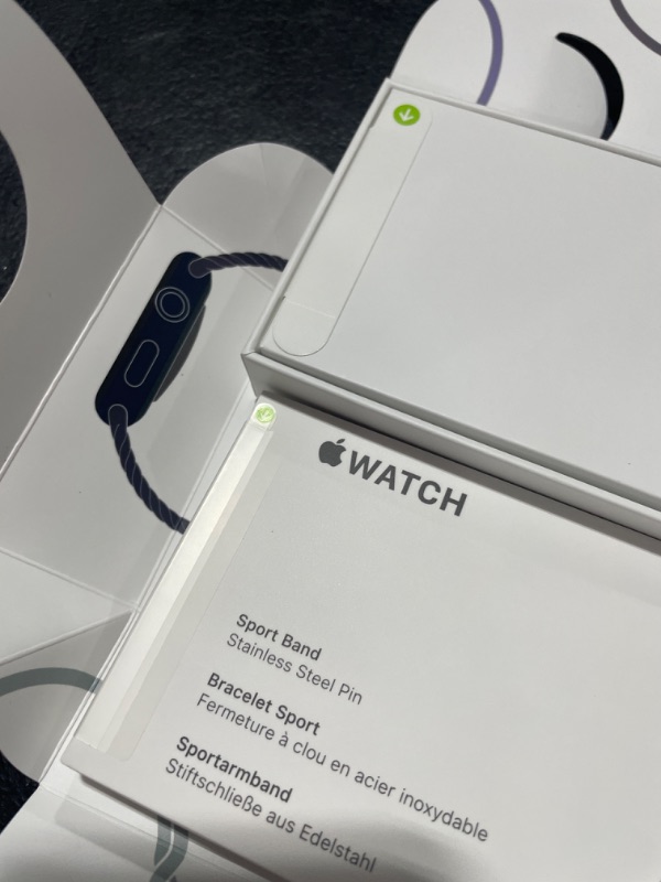 Photo 8 of Apple Watch SE (2nd Gen) [GPS 40mm] Smart Watch w/Starlight Aluminum Case & Starlight Sport Band - M/L. Fitness & Sleep Tracker, Crash Detection, Heart Rate Monitor, Retina Display, Water Resistant - FACTORY SEALED, OPENED FOR PICTURES 
