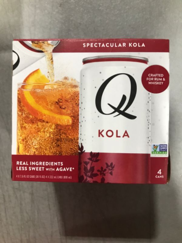 Photo 1 of Q Tonic, Tonic Water, Kola, Net wt. 30 Fl Oz (Pack of 4) best by 10-2023