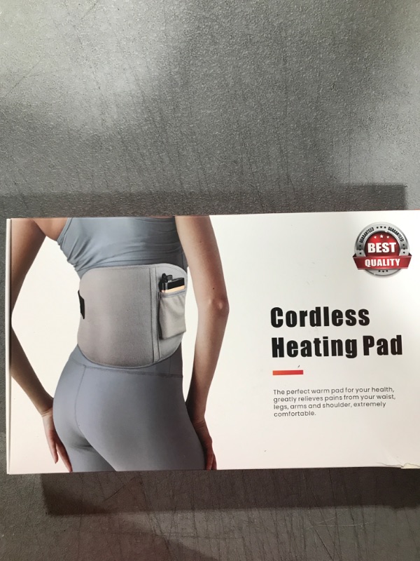 Photo 1 of cordless heating pad (cool grey)