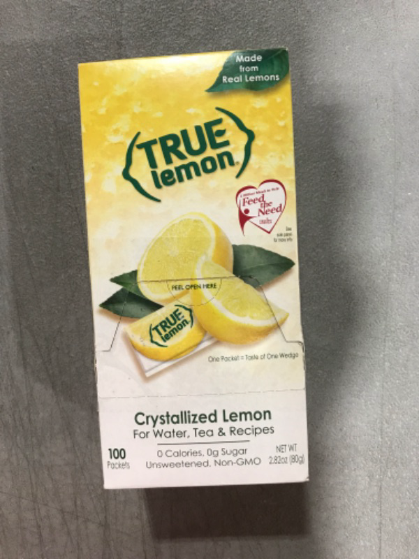 Photo 2 of (100 Packets) True Lemon Sugar Free, On-The-Go, Caffeine Free Powdered Drink Mix