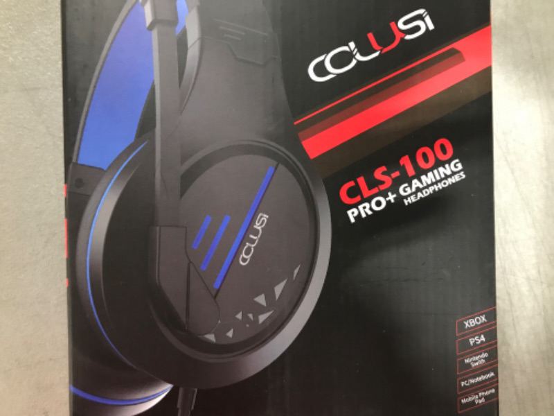 Photo 2 of COLUSI C600 Stereo Gaming Headphones with Noise Canceling Mic,Self-Adjustable Over Ear Earmuffs in- Line Audio Control RGB Light Game Headset for PS5,PS4,PC,Laptop,Mac (Blue-Black)
